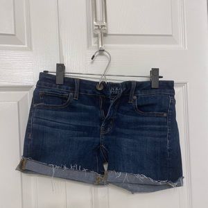 American Eagle Midi Super Stretch Denim Shorts